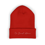 Embroidered "In Christ Alone" Cuffed Beanie