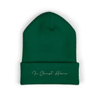 Embroidered "In Christ Alone" Cuffed Beanie