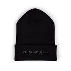 Embroidered "In Christ Alone" Cuffed Beanie