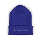 Embroidered "In Christ Alone" Cuffed Beanie